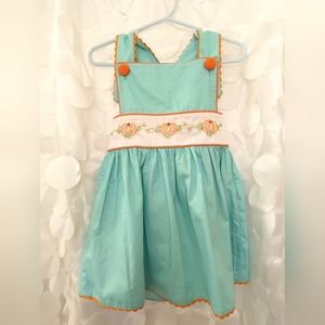 NEW With Tags Hand 18mo Embroidered Pumpkin Dress